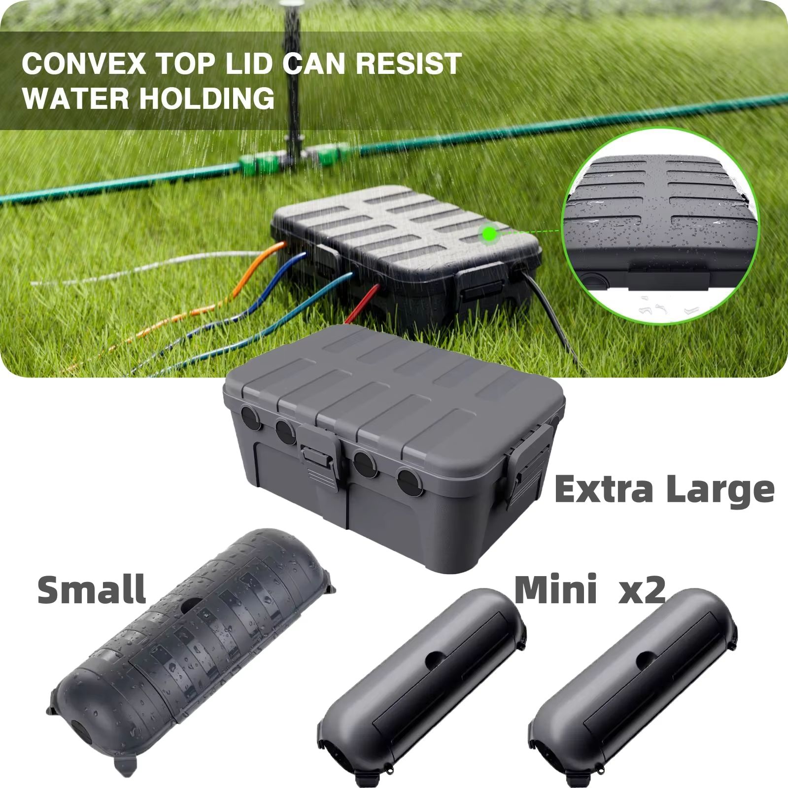 Outdoor Power Box Cover - Large Weatherproof Outdoor Electrical Box Cable