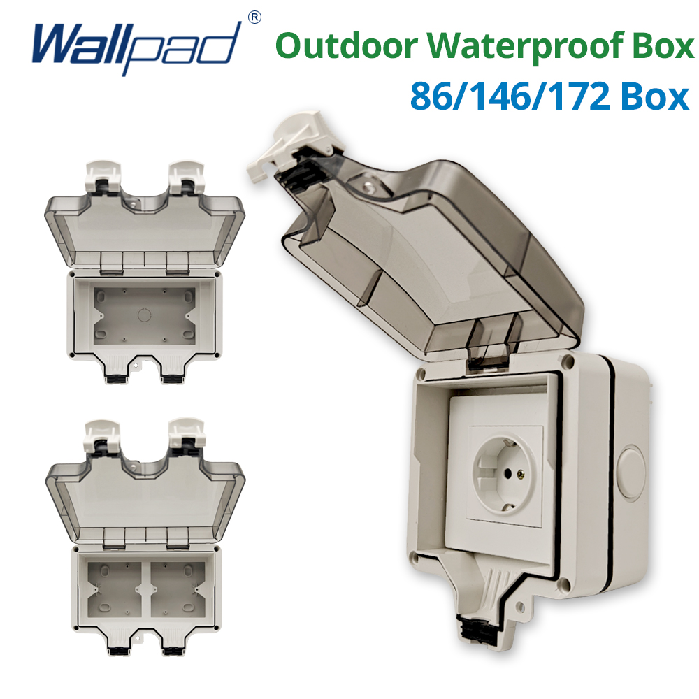 Outdoor Power Box Cover - Wallpad IP66 Dustproof Waterproof Outdoor Box