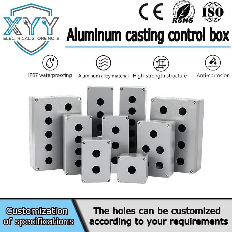 Outdoor Power Box Cover - Cast aluminum button box, outdoor metal