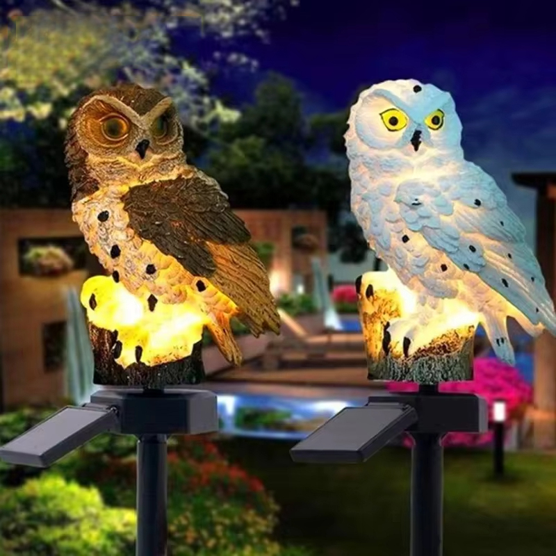 Solar Owl Garden Stake Lights  - Outdoor Power Stake recension och pris