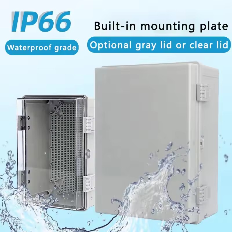 IP66 Waterproof Gray/Transpare - Outdoor Power Box Cover recension och pris