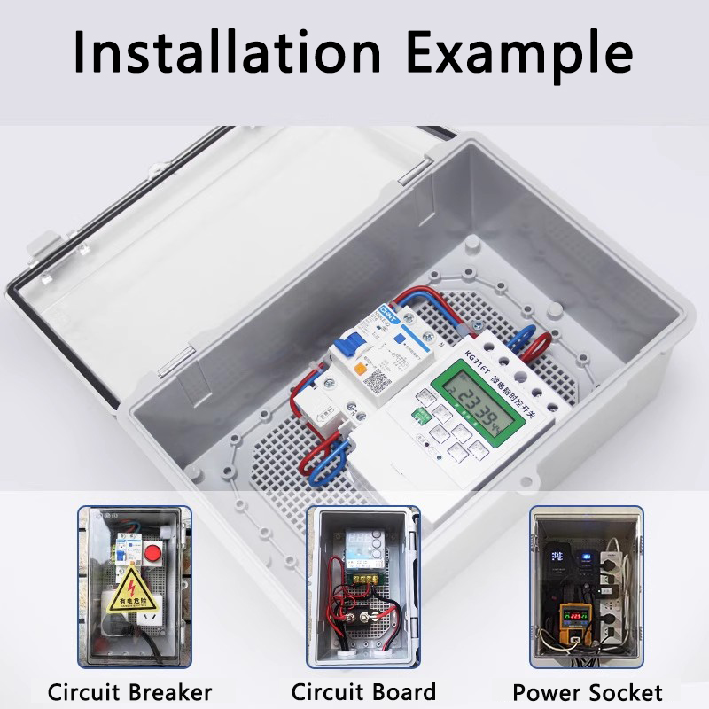 IP66 Waterproof Gray/Transpare - Outdoor Power Box Cover recension och pris