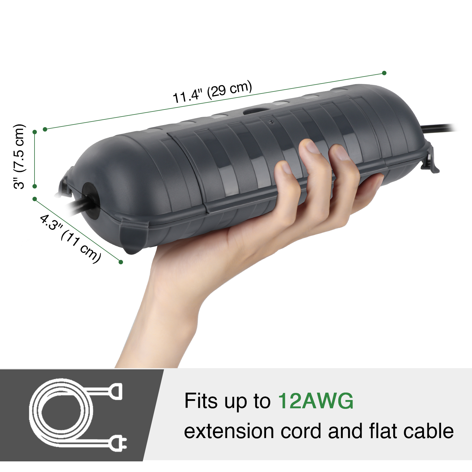 Large Weatherproof Outdoor Ele - Outdoor Power Box Cover recension och pris