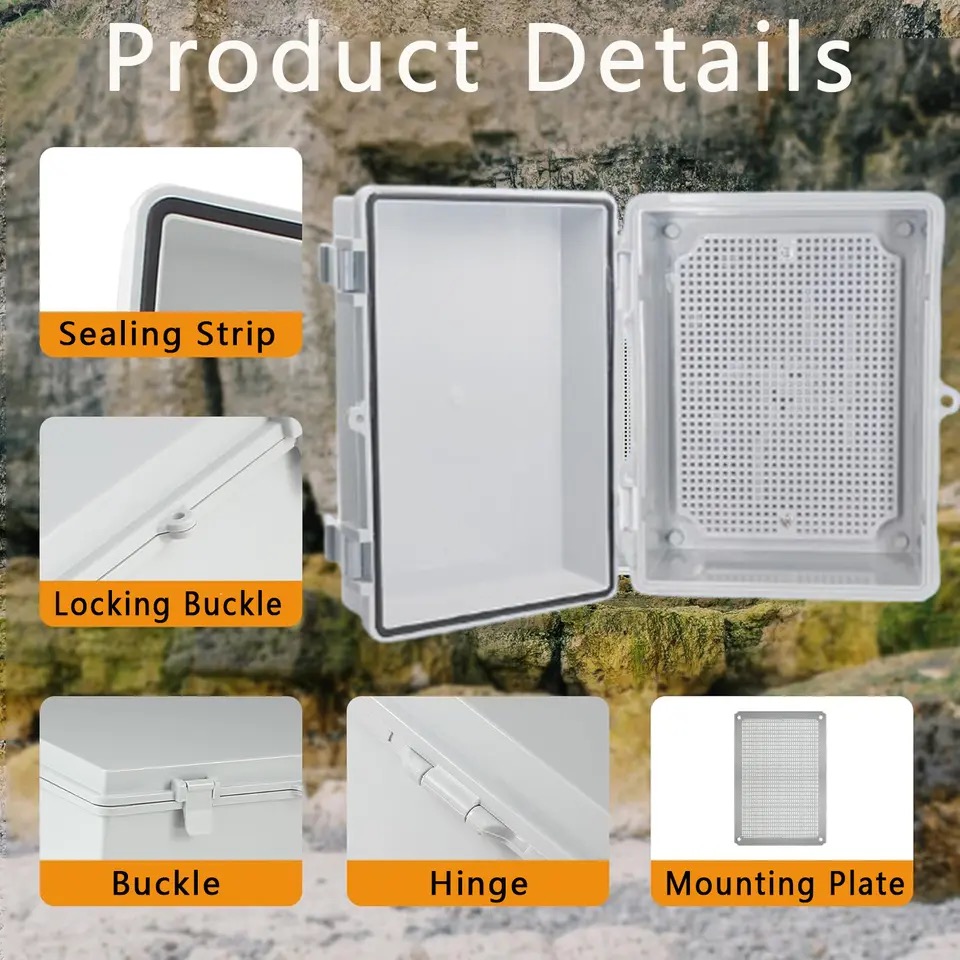 IP66 Waterproof Gray/Transpare - Outdoor Power Box Cover recension och pris