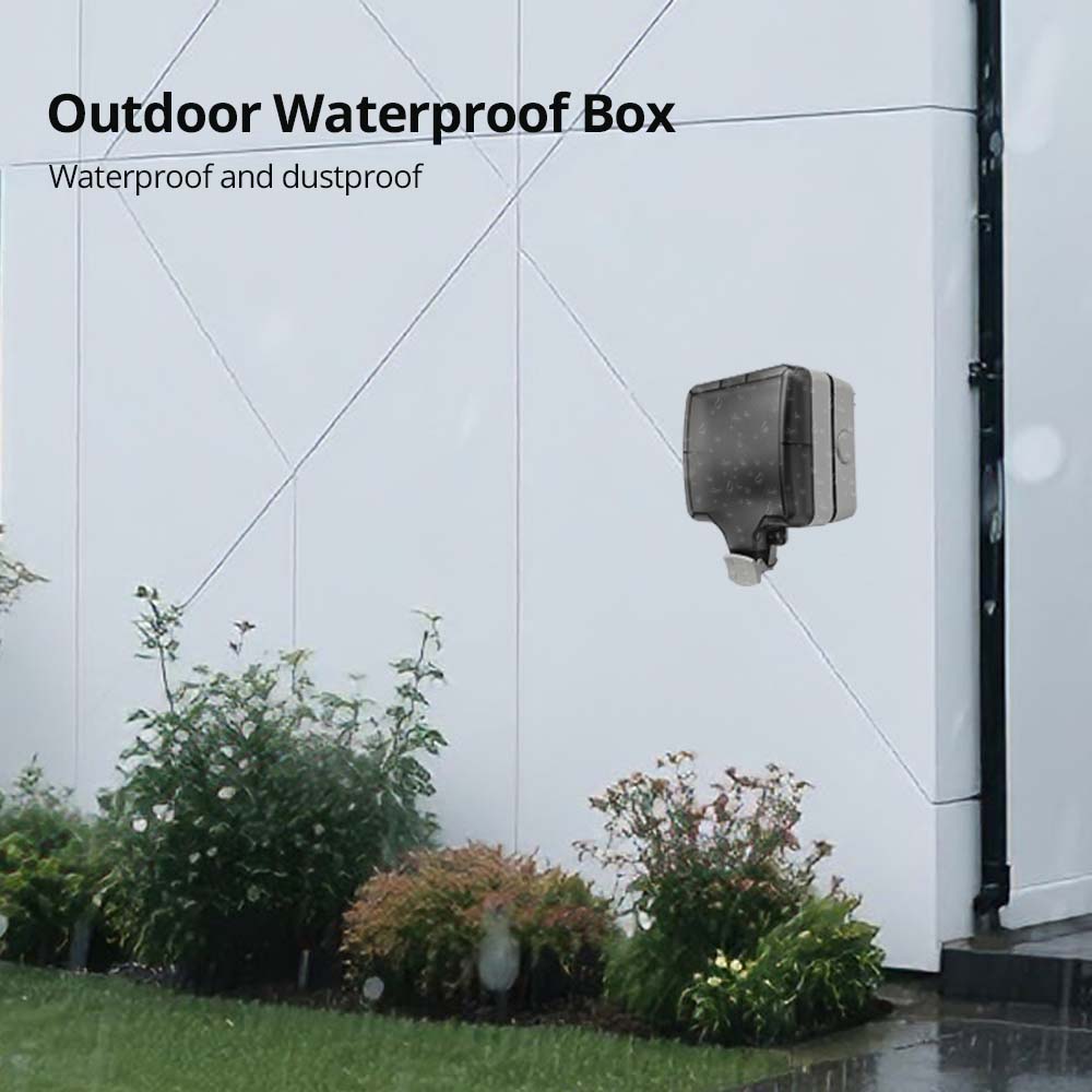 Wallpad IP66 Dustproof Waterpr - Outdoor Power Box Cover recension och pris