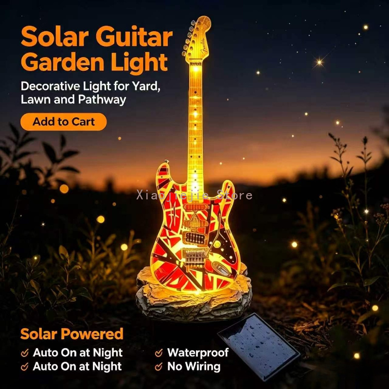 Creative Electric Guitar Solar - Outdoor Power Stake recension och pris