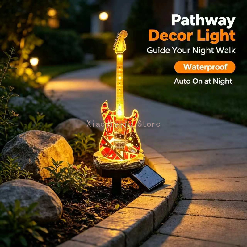 Creative Electric Guitar Solar - Outdoor Power Stake recension och pris
