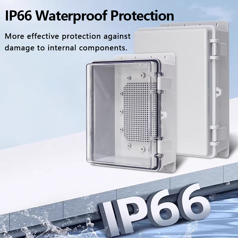 IP66 Waterproof Grey/Transpare - Outdoor Power Box Cover recension och pris
