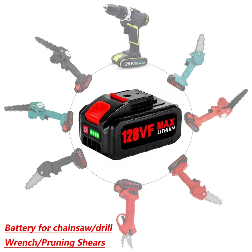 18V 21V 128VF 98VF Rechargeabl - Electric Chainsaw Battery recension och pris
